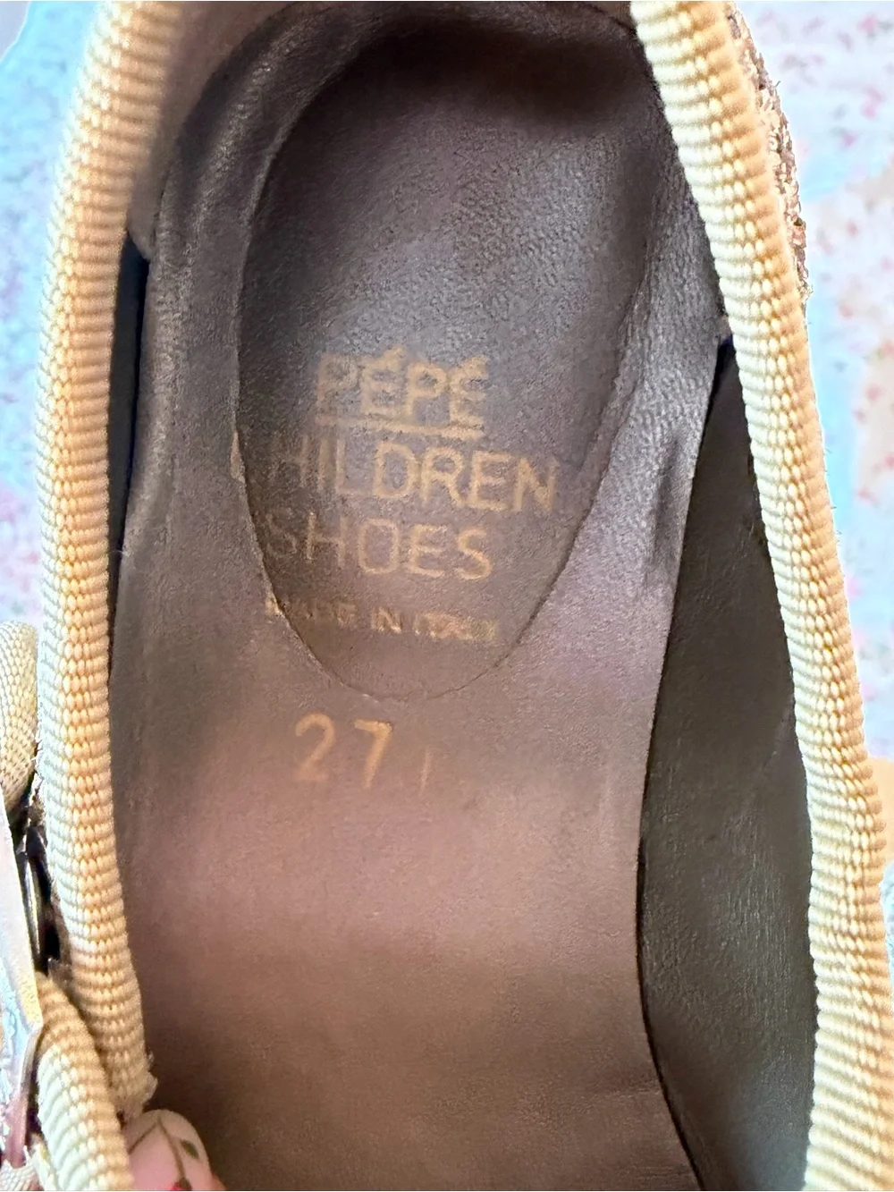 PèPè girls glitter ballet flats EU 27/US 10